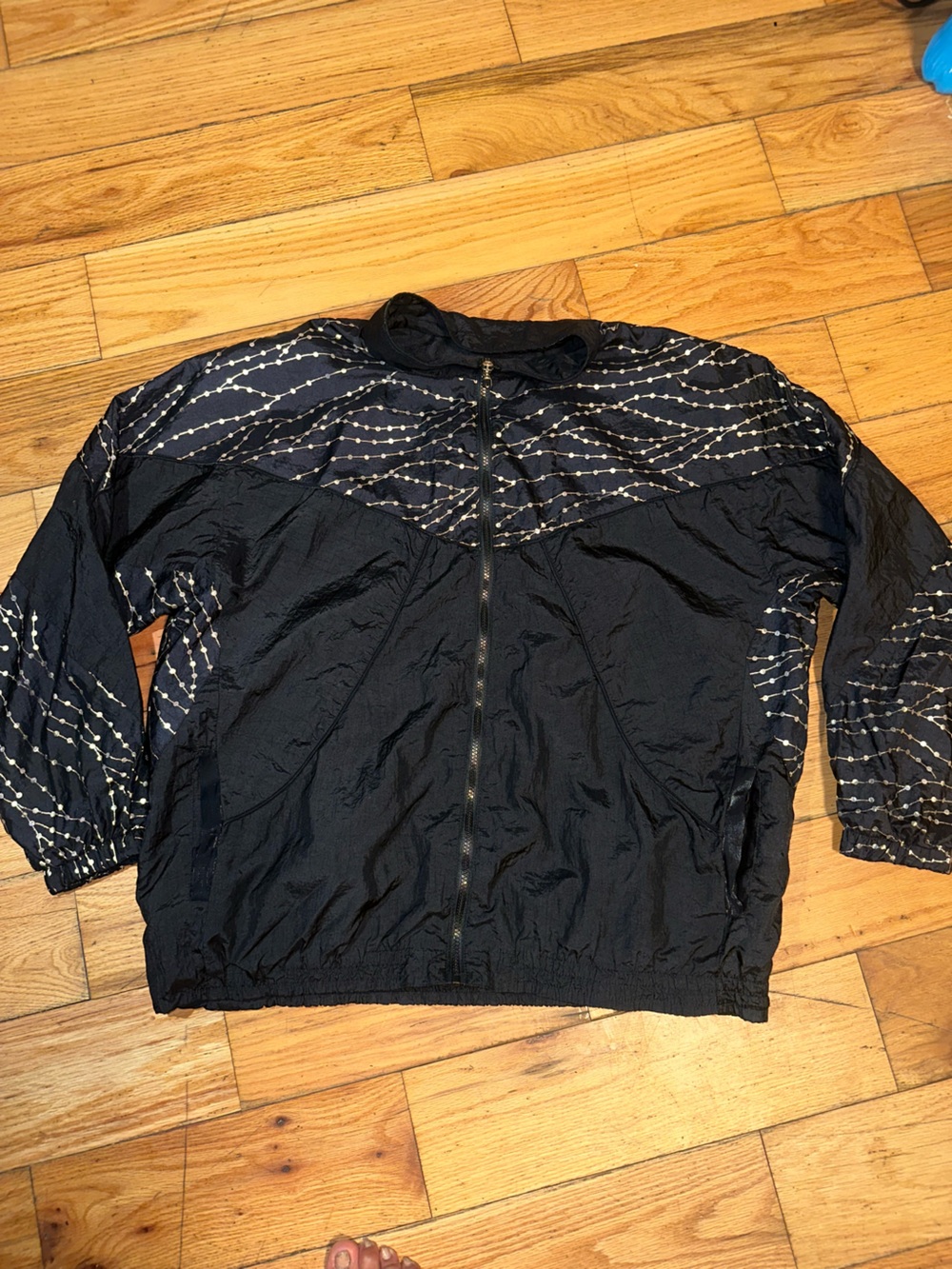 Vintage Black Women’s Lightweight Zip-Up Jacket